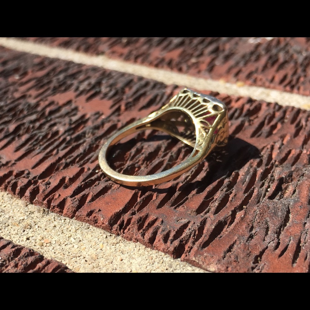 Art Deco Ruby Ring - image 4